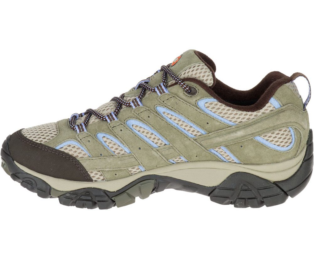 Merrell Vandresko Dame - Moab 2 Waterproof Wide Width - Olivengrøn - HRN679218